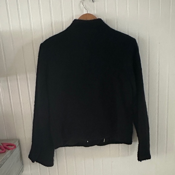 Charter Club Black Tweed Blazer Jacket sz 16 - Picture 12 of 13